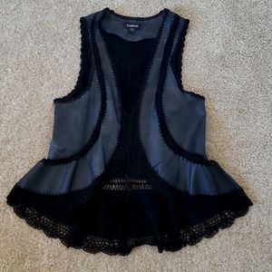 Bebe leather Vest small